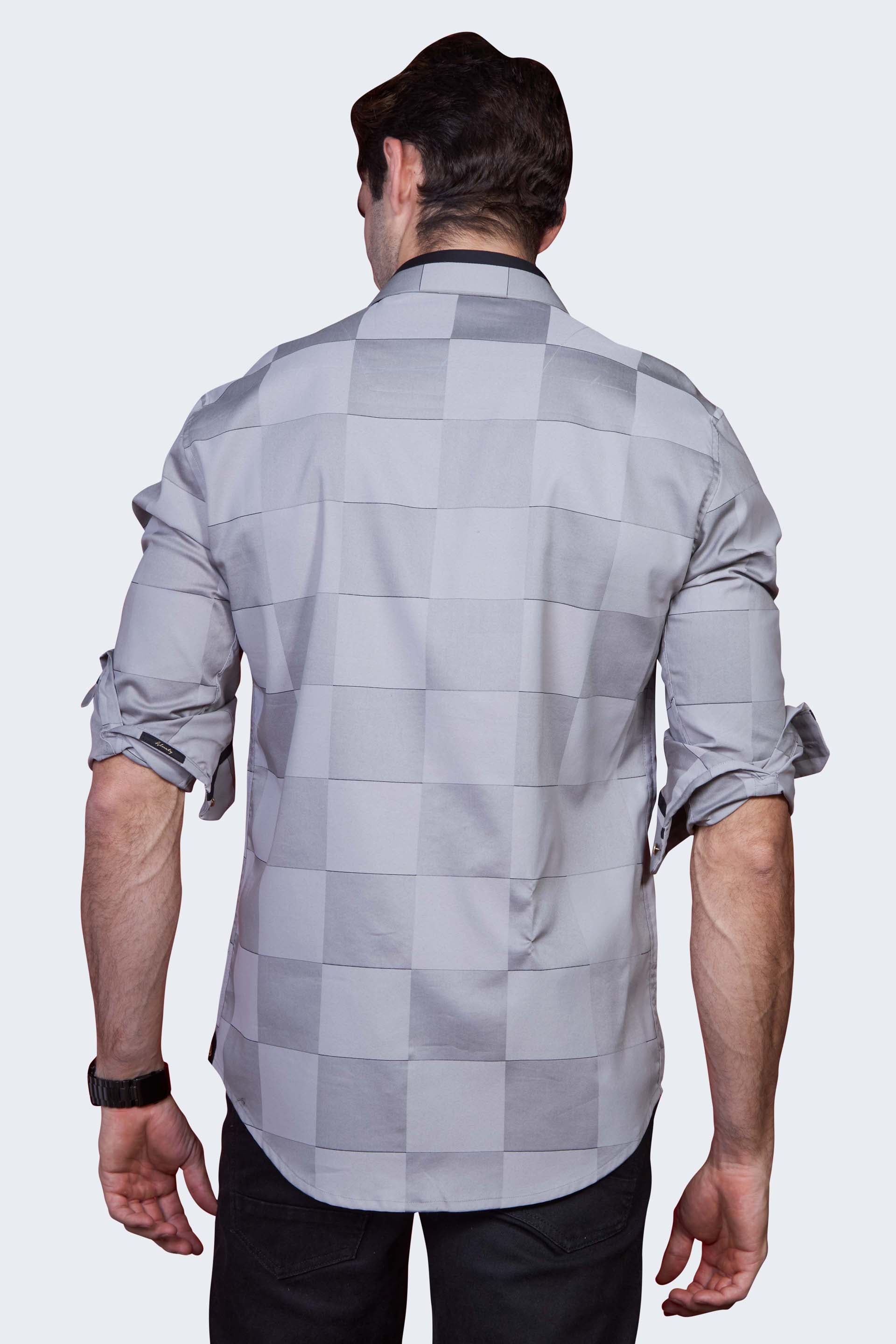 modest-charcoal-grid-party-wear-shirt