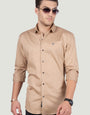NICHOLAS BEIGE SOLID SHIRT