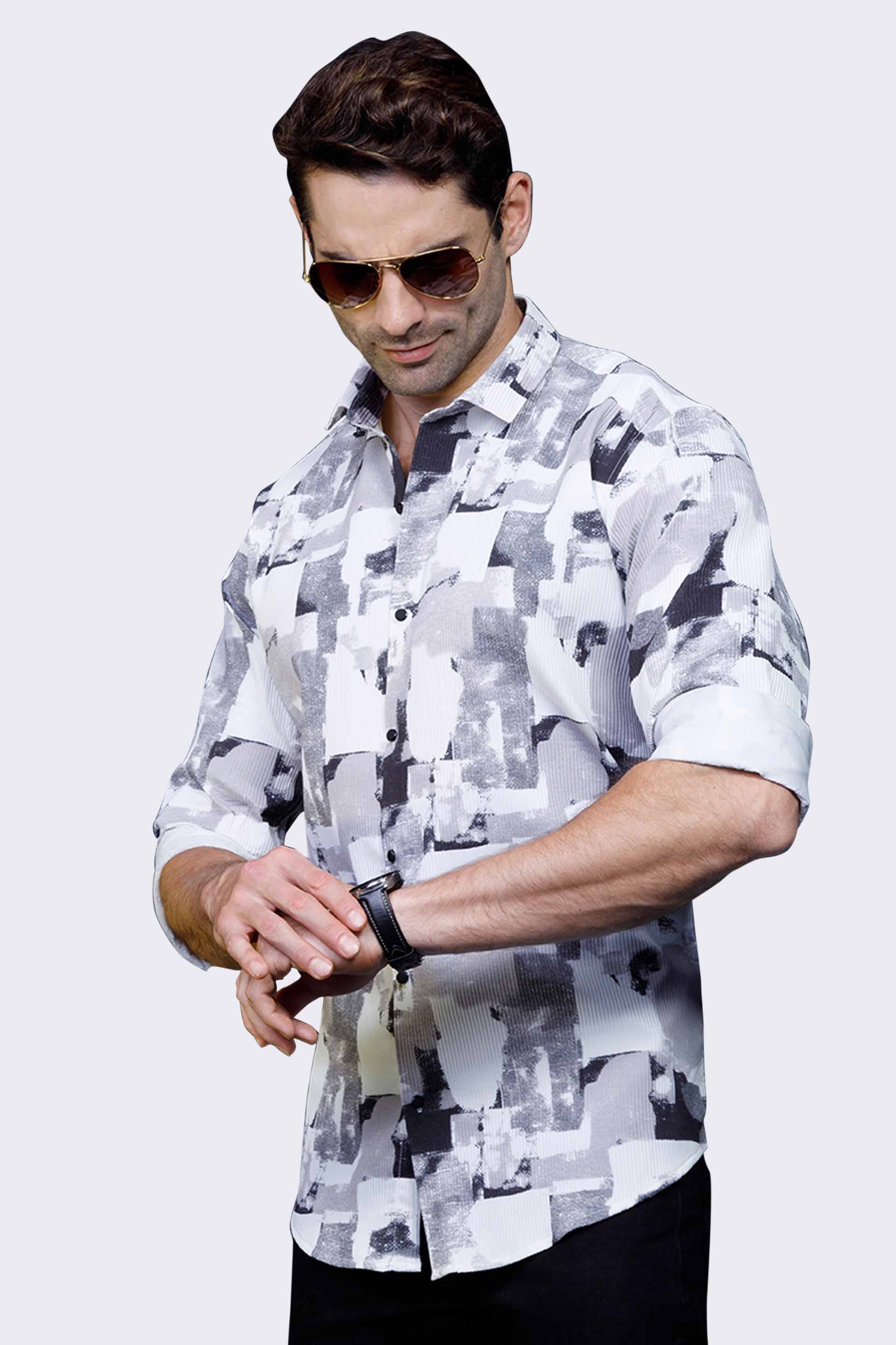 nico-white-abstract-printed-shirt