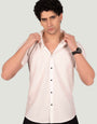 Nathan White Knitted- Resort Shirt