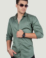 ORESTE GREEN SOLID SHIRT