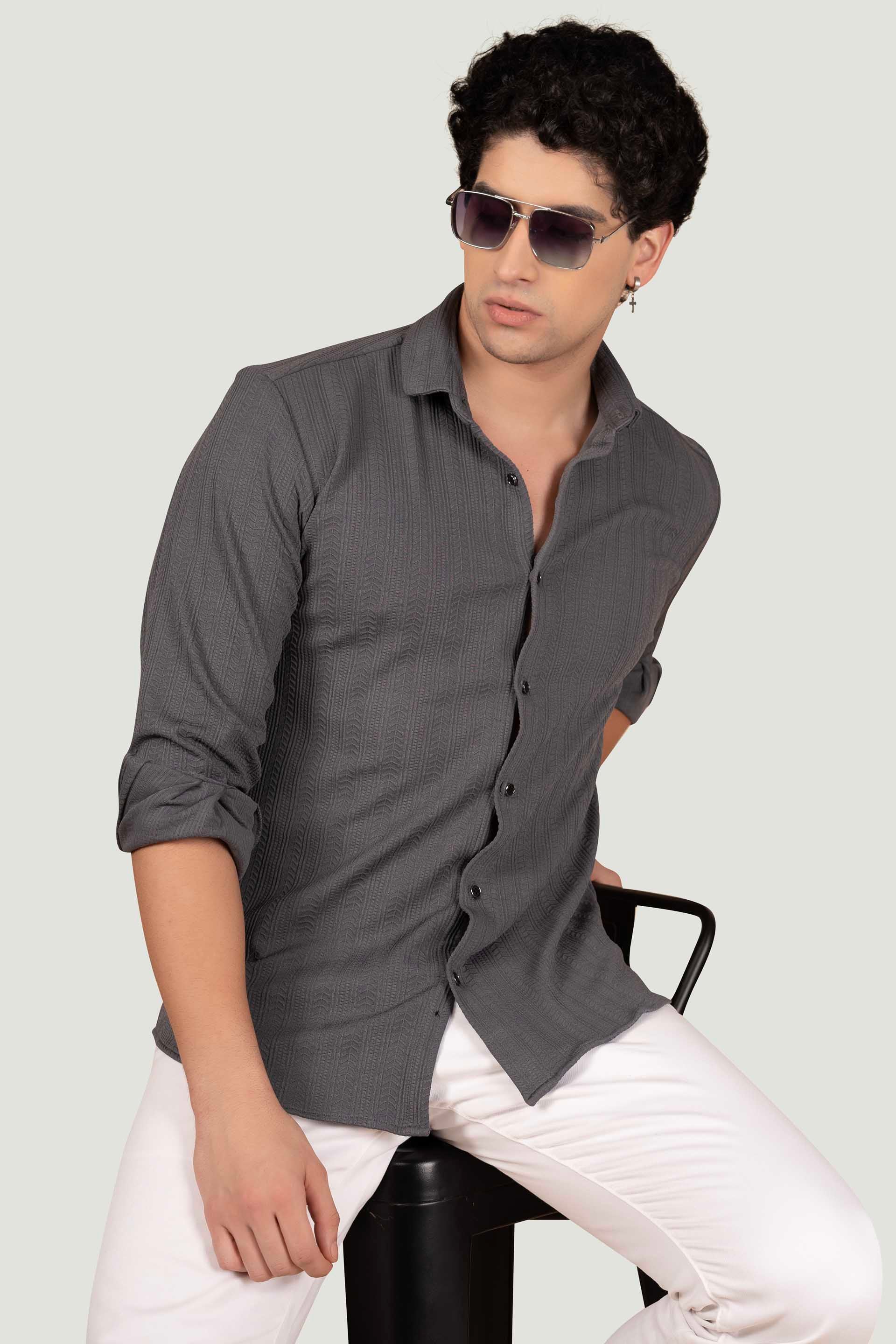 oscar-grey-knitted-resort-shirt