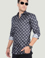 PATRICK BLACK ABSTRACT PRINTED SHIRT