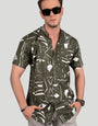 Roger Green Viscose Print - Resort Shirt