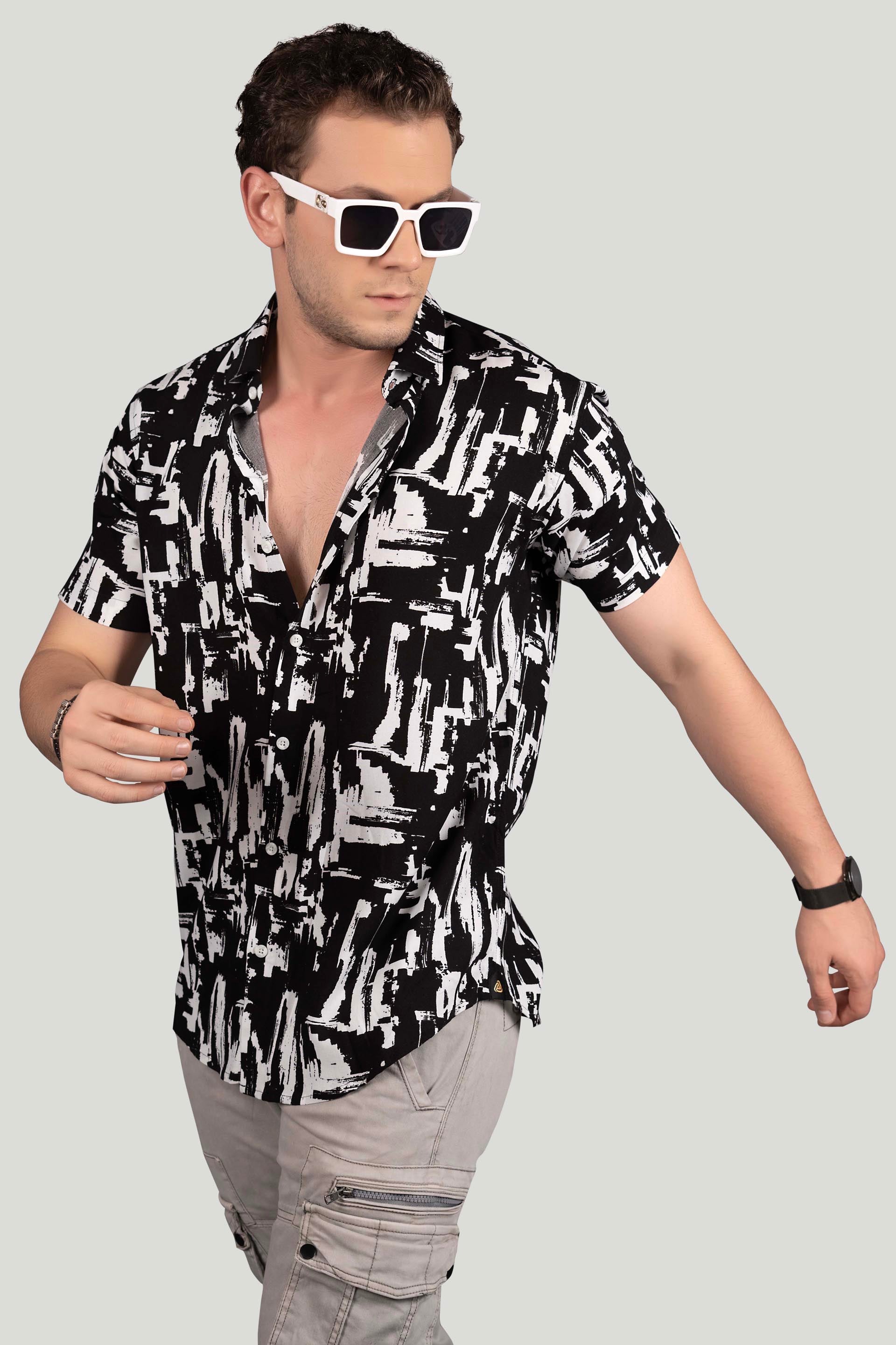 radiant-ambrose-black-viscose-print-resort-shirt