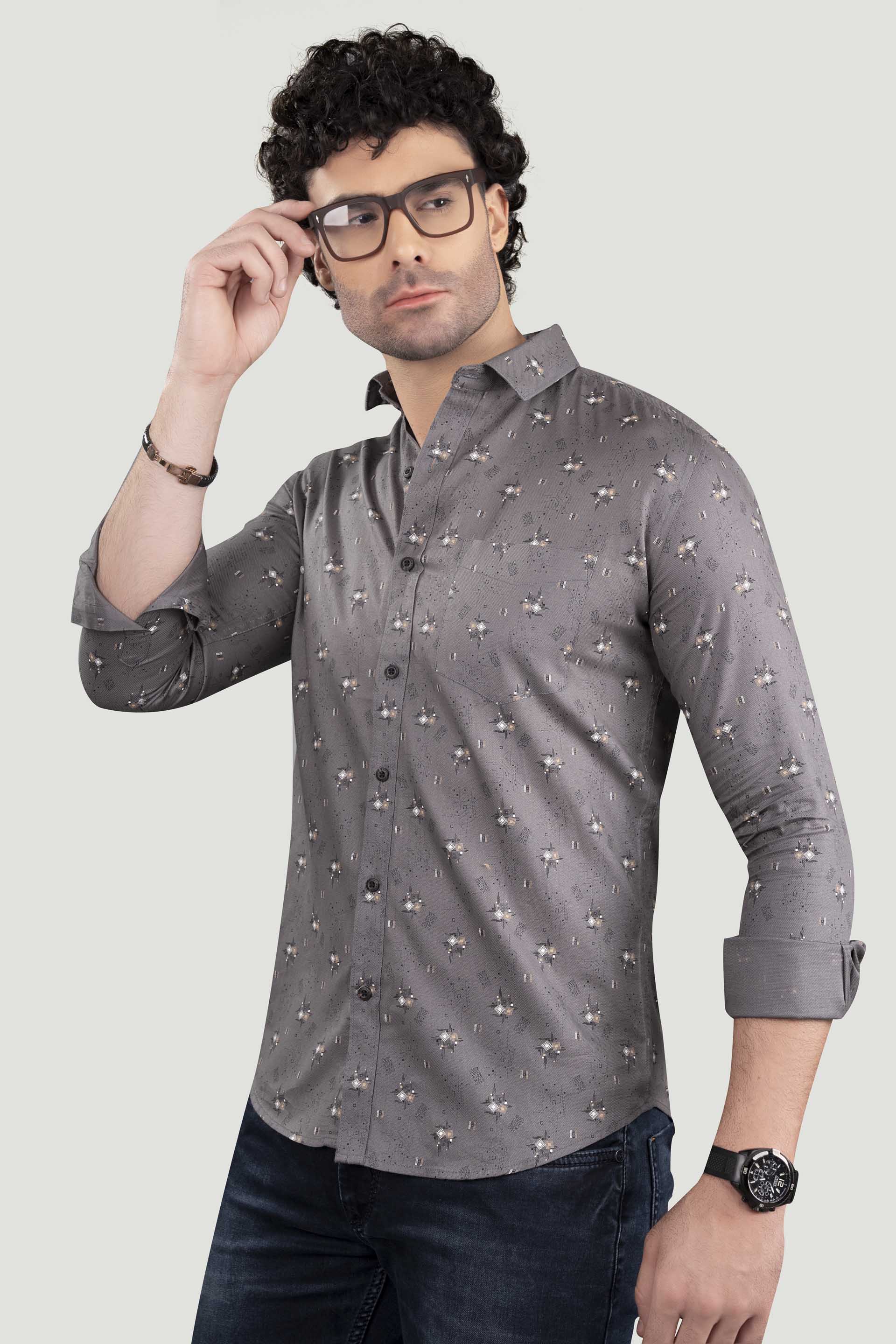 radiant-arkady-grey-cotton-printed-shirt