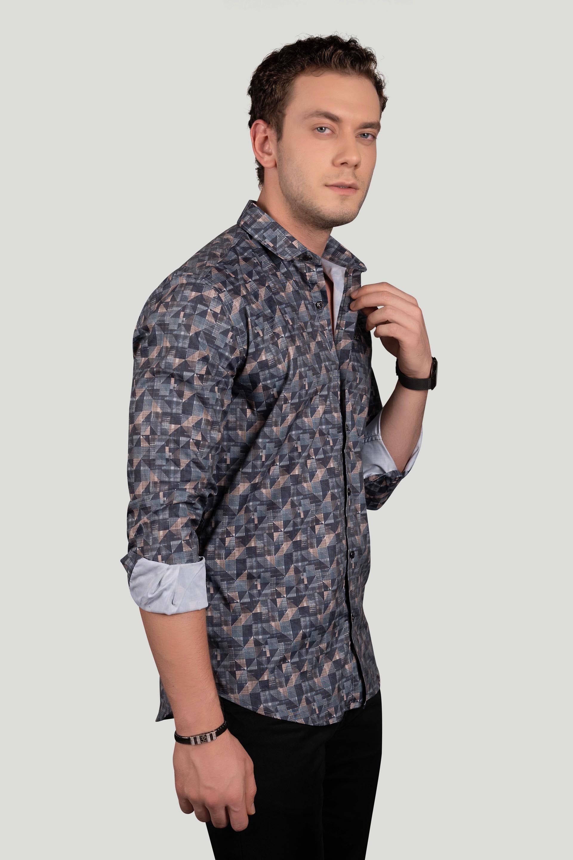 radiant-louie-grey-geometric-printed-shirt