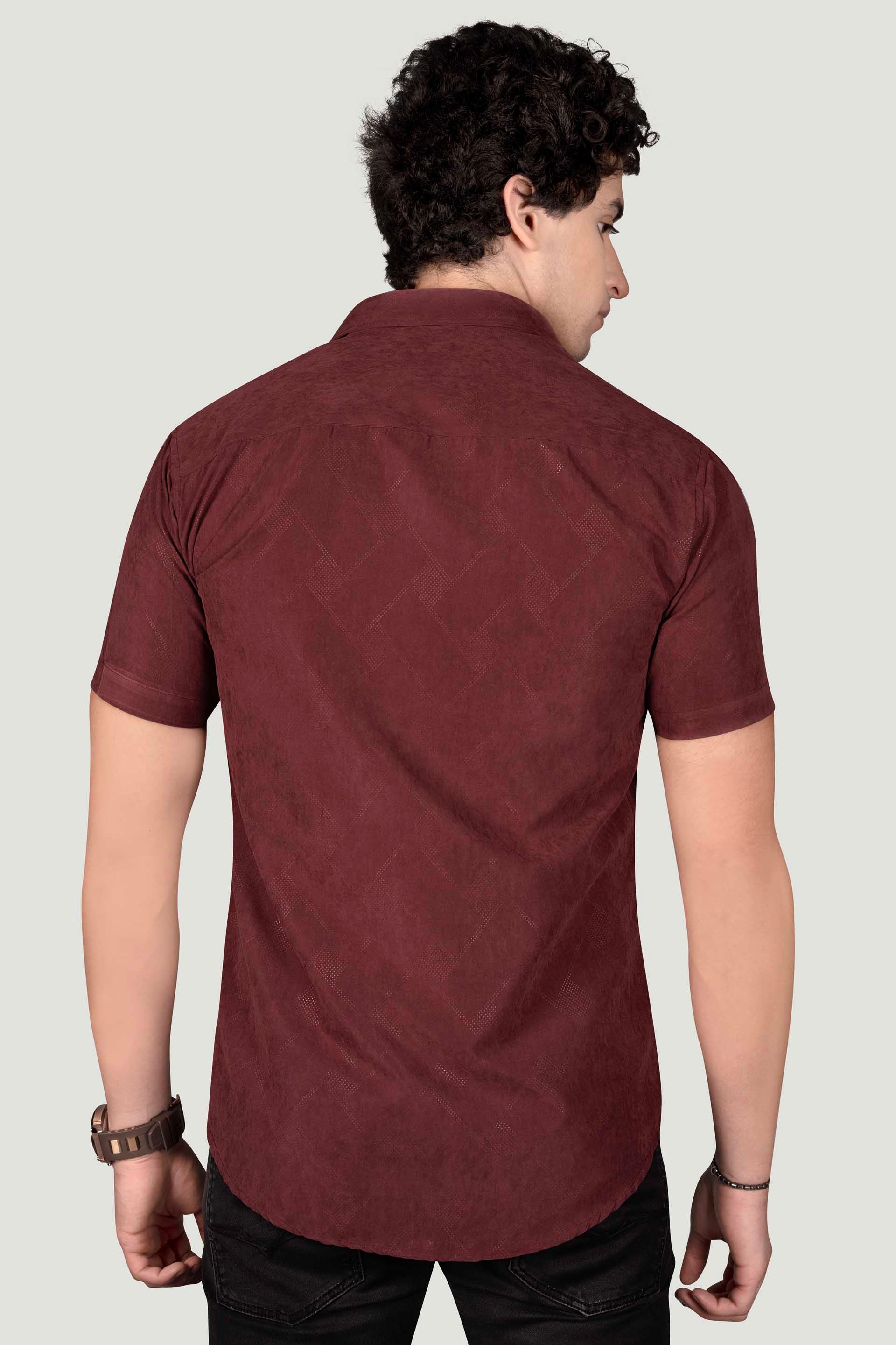 radiant-zachary-maroon-textured-solid-shirt