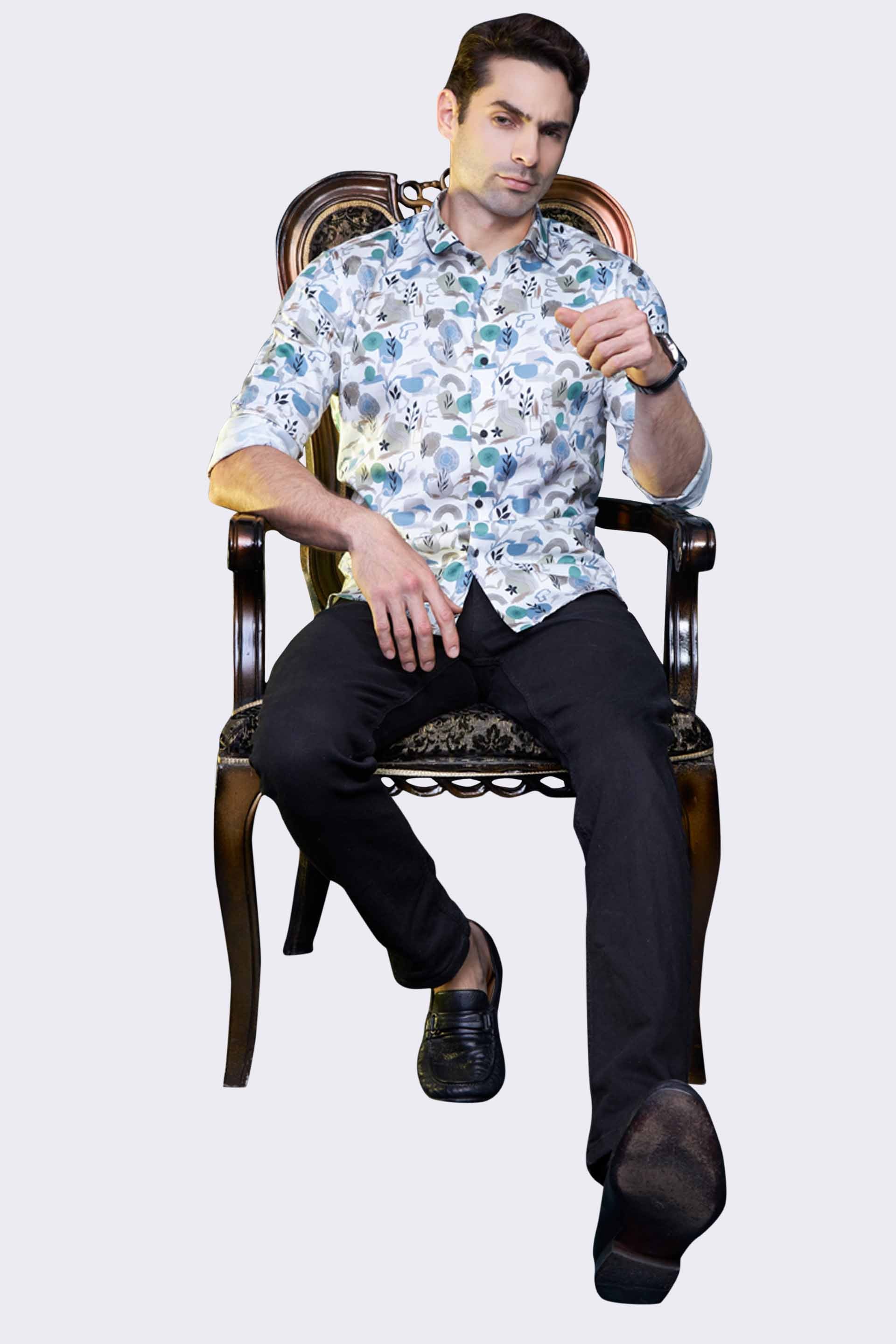 reasonable-alex-cream-artistic-printed-shirt