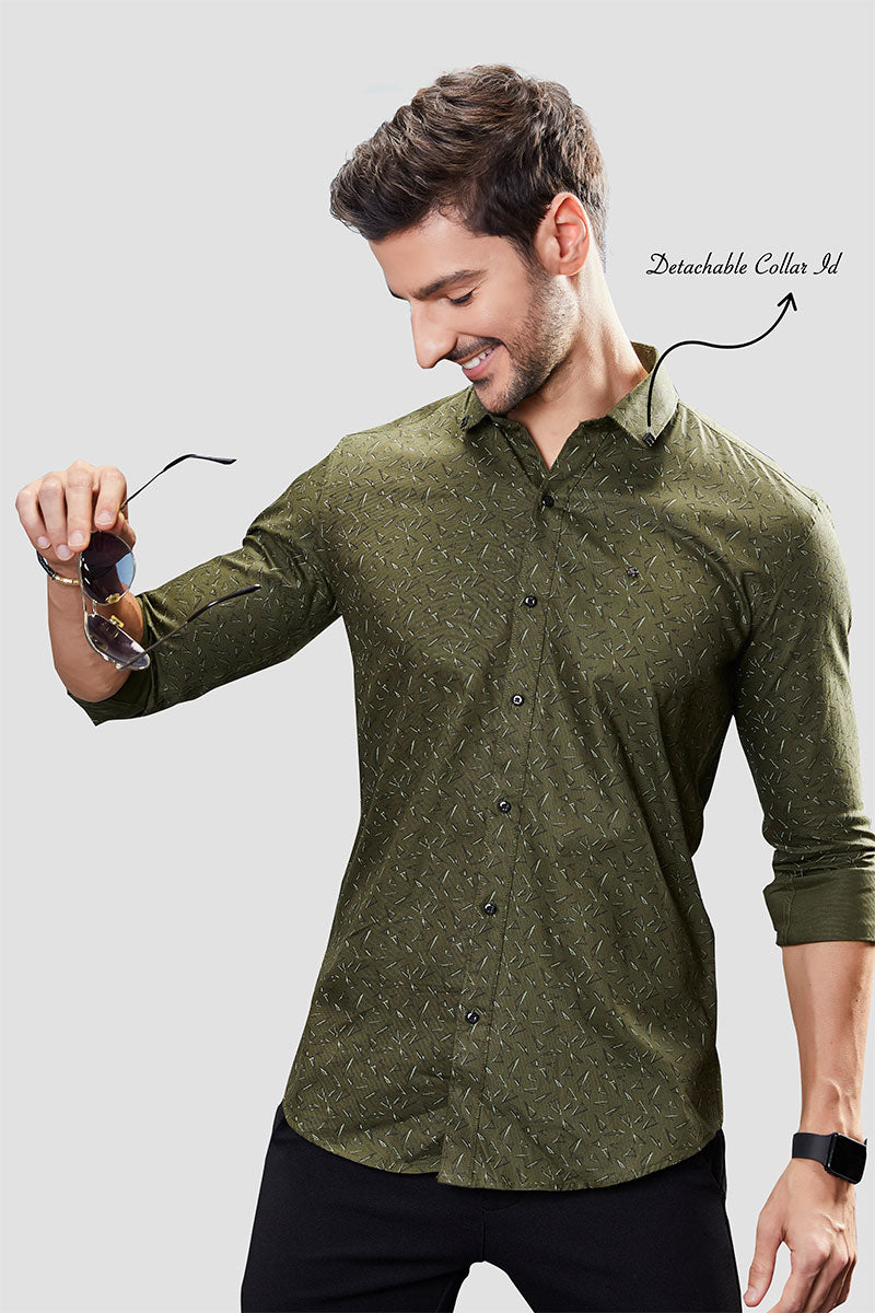 refined-caspar-green-geometric-printed-shirt