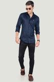 refined-mark-navy-blue-solid-shirt