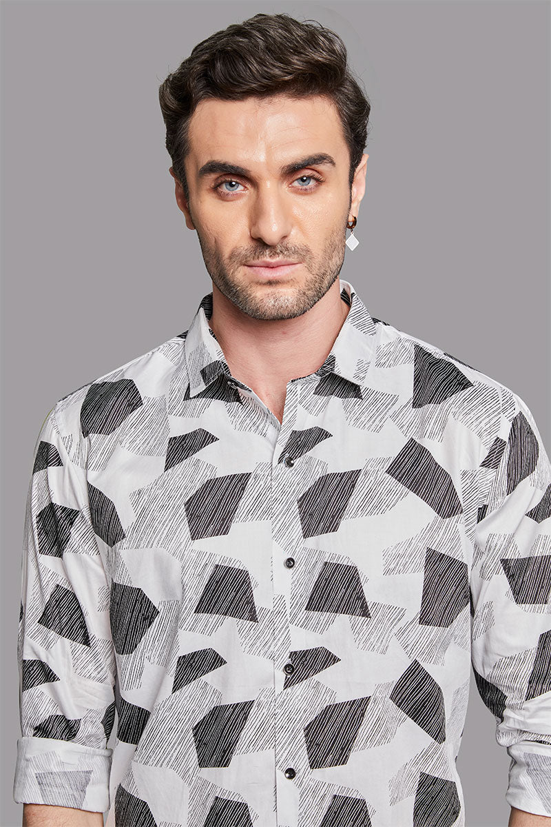 refined-rainer-white-minimilastic-printed-shirt