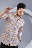 silky-heinrich-cream-checkered-abstract-printed-shirt