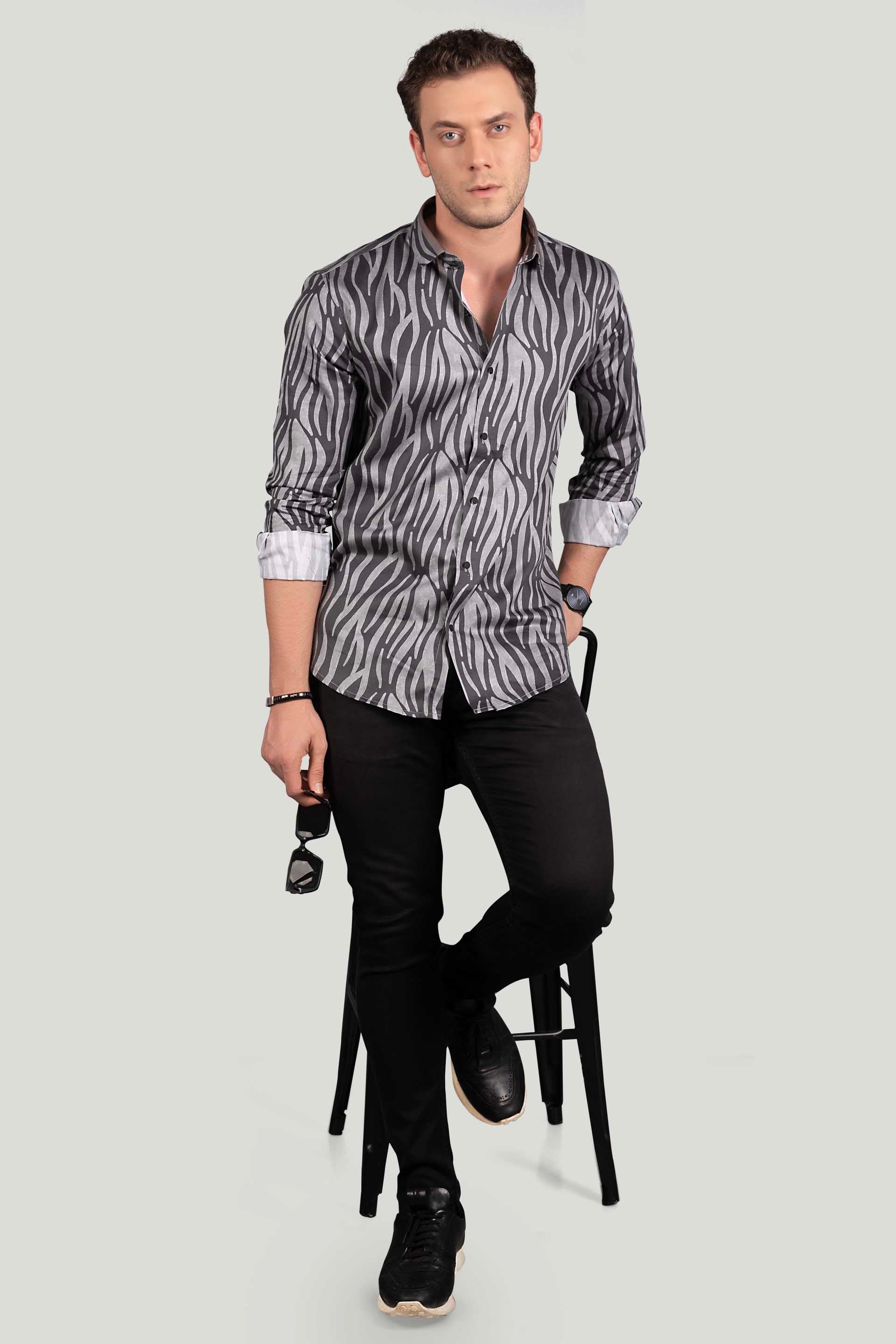 silky-kolson-grey-abstract-printed shirt