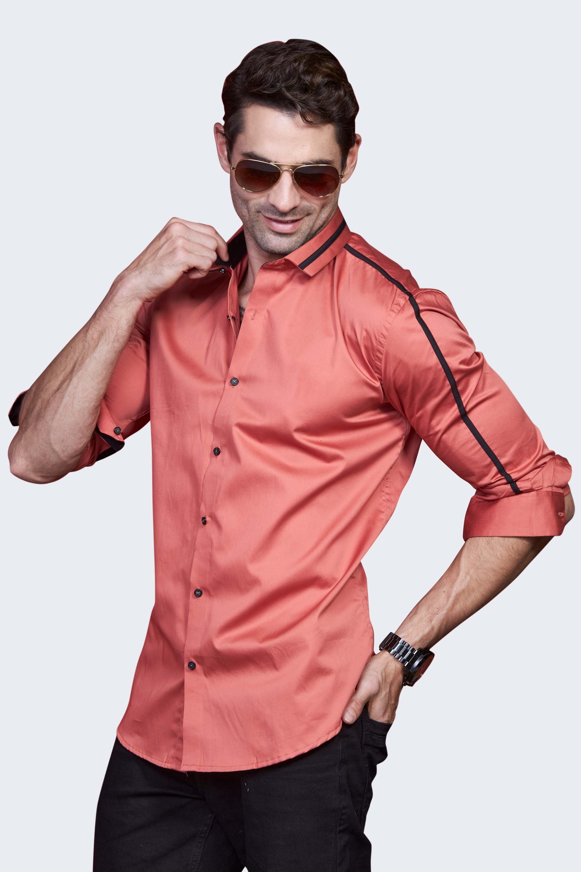 smart-carrot-orange-solid-trim-party-wear-shirt