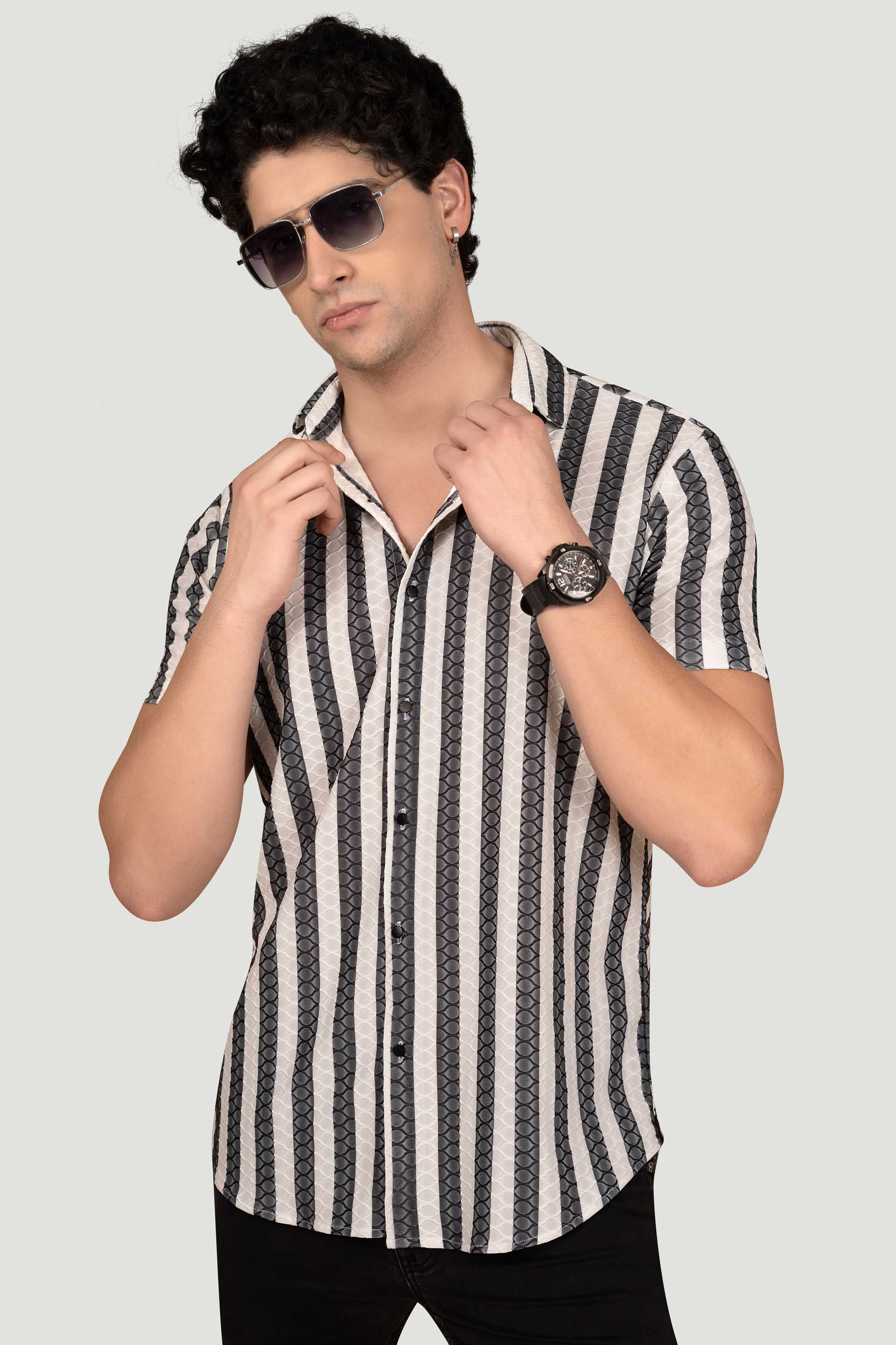 smart-caleb-white-jacquard-striped-shirt
