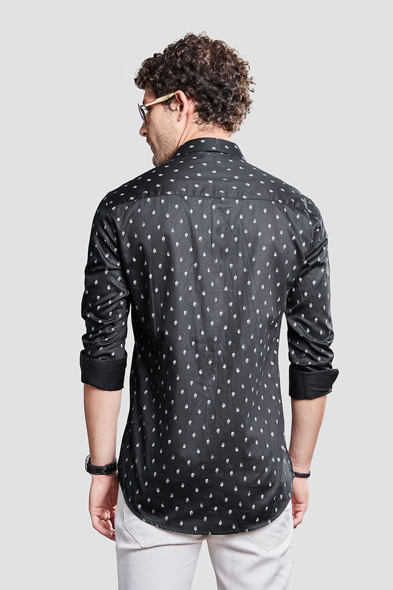 smart-fabio-black-abstract-printed-shirt