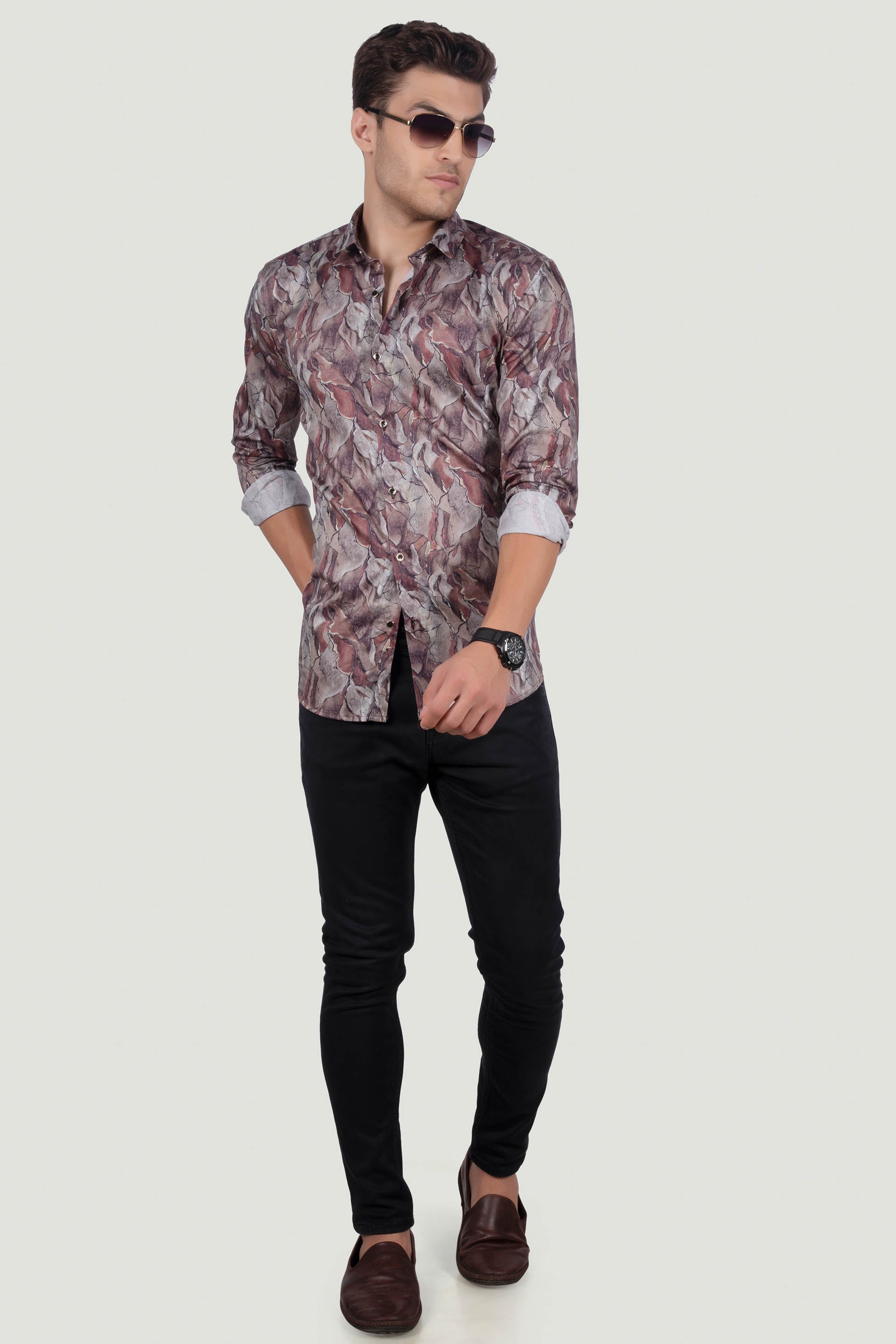 smart-ruggero-brown-club-wear-shirt