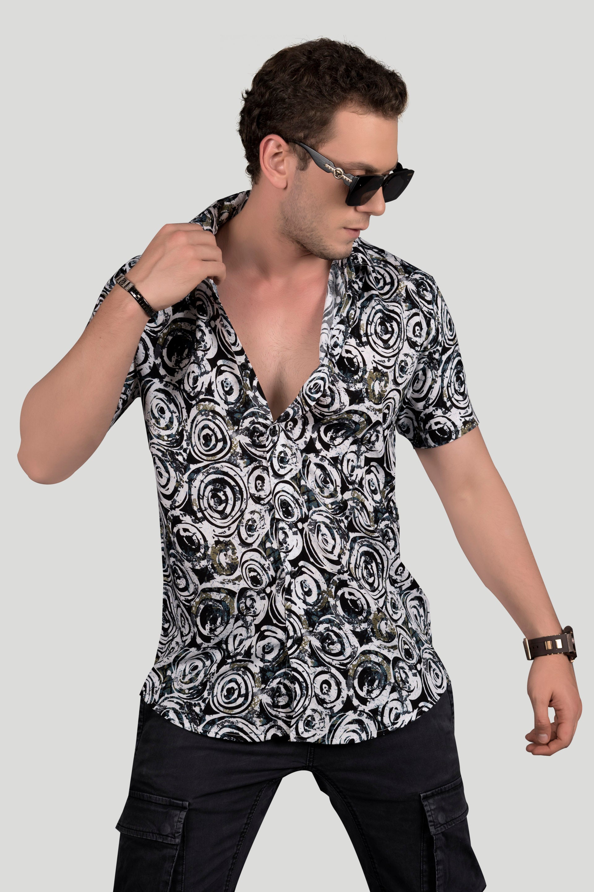 smooth-legacy-green-viscose-print-resort-shirt