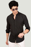 smooth-theo-black-solid-shirt