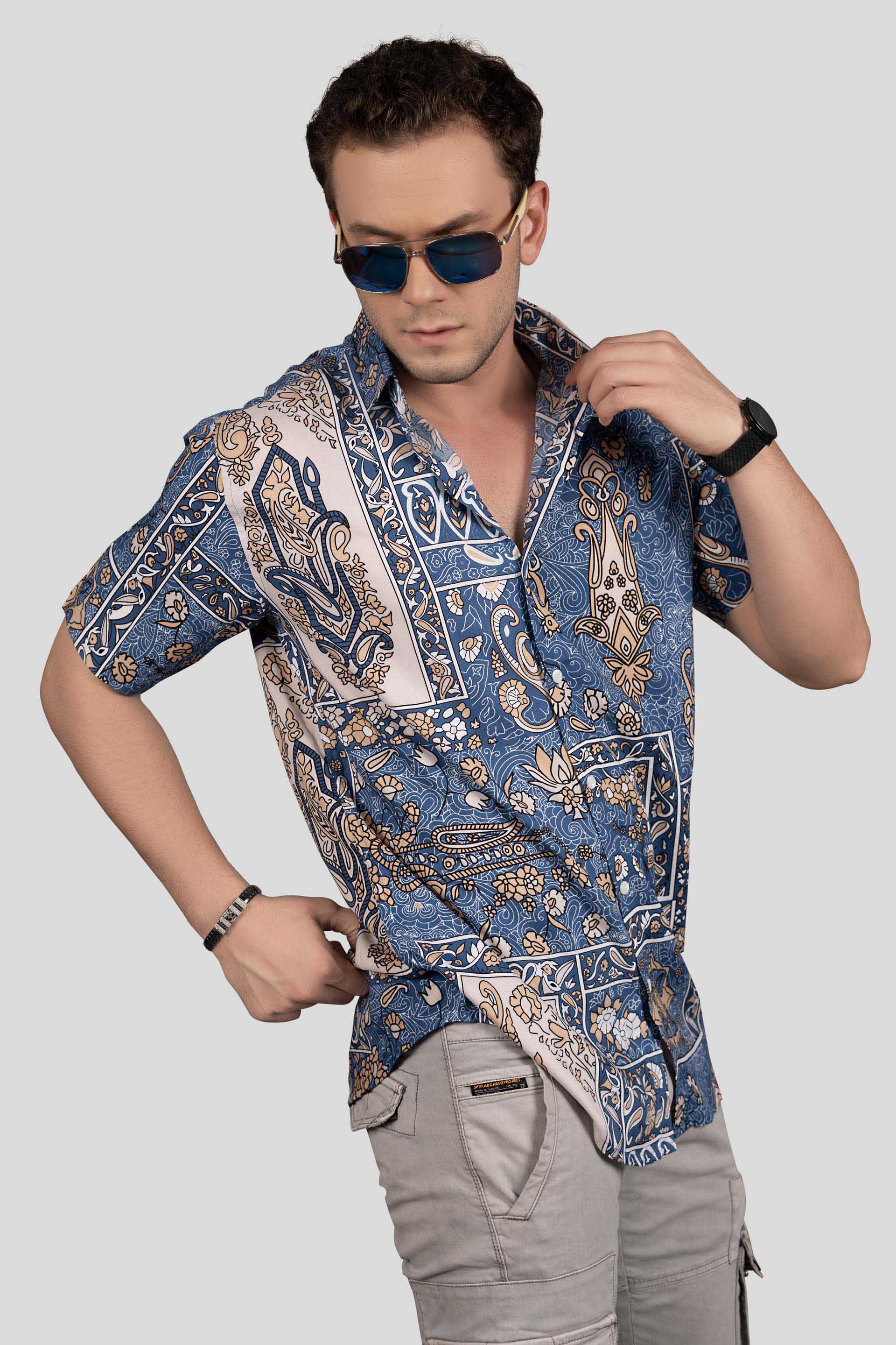 sophisticated-cillian-royal-blue-viscose-print-resort-shirt