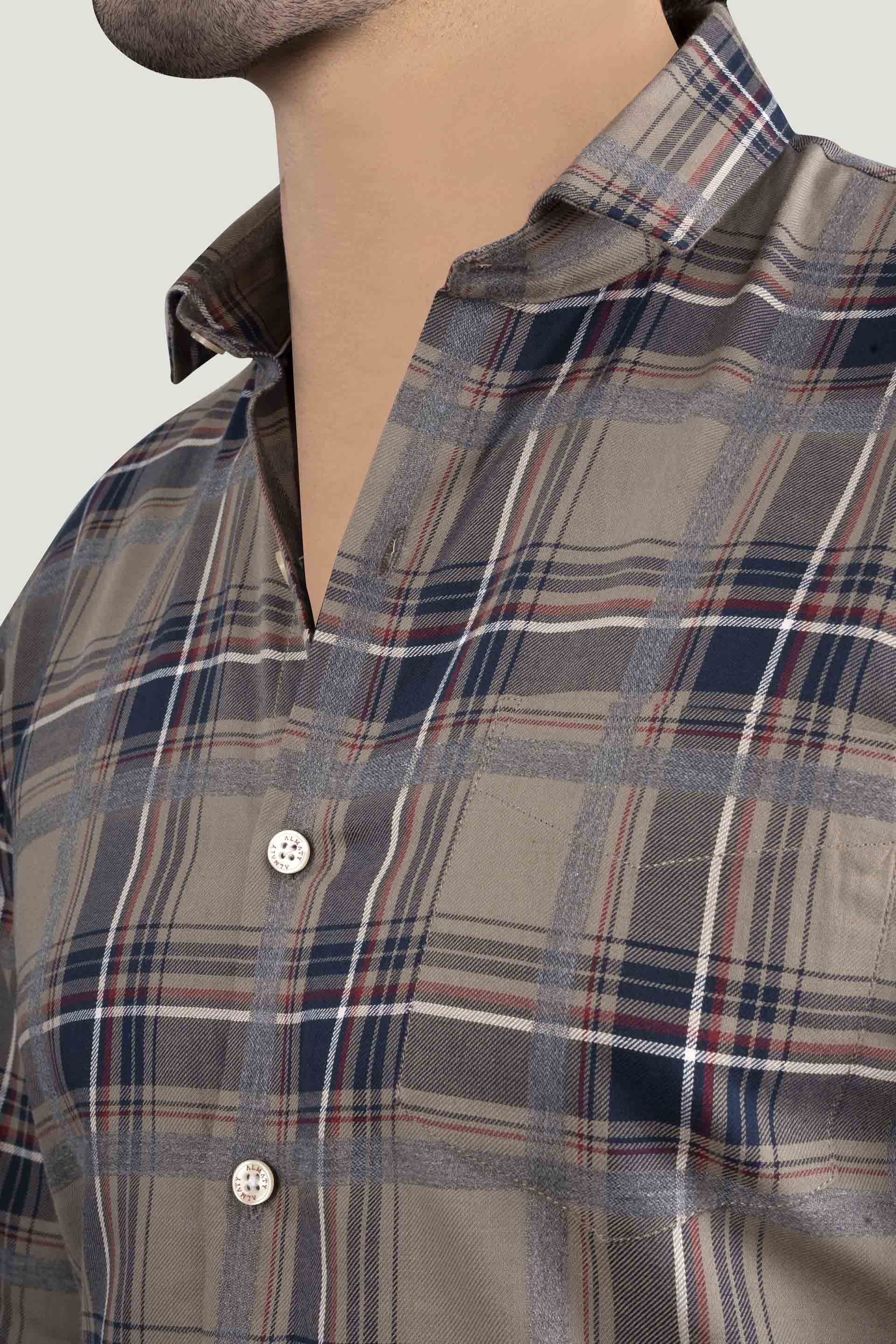 sophistication-german-blue-cotton-check-shirt