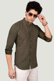 sophistication-liam-green-solid-shirt