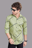 stavros-green-strip-printed-shirt