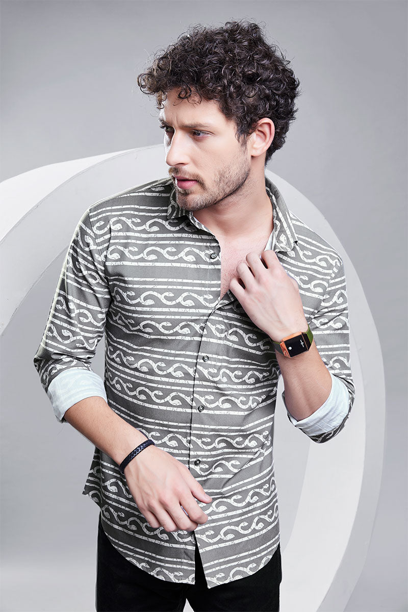 style-aurelio-green-stripe-printed-shirt