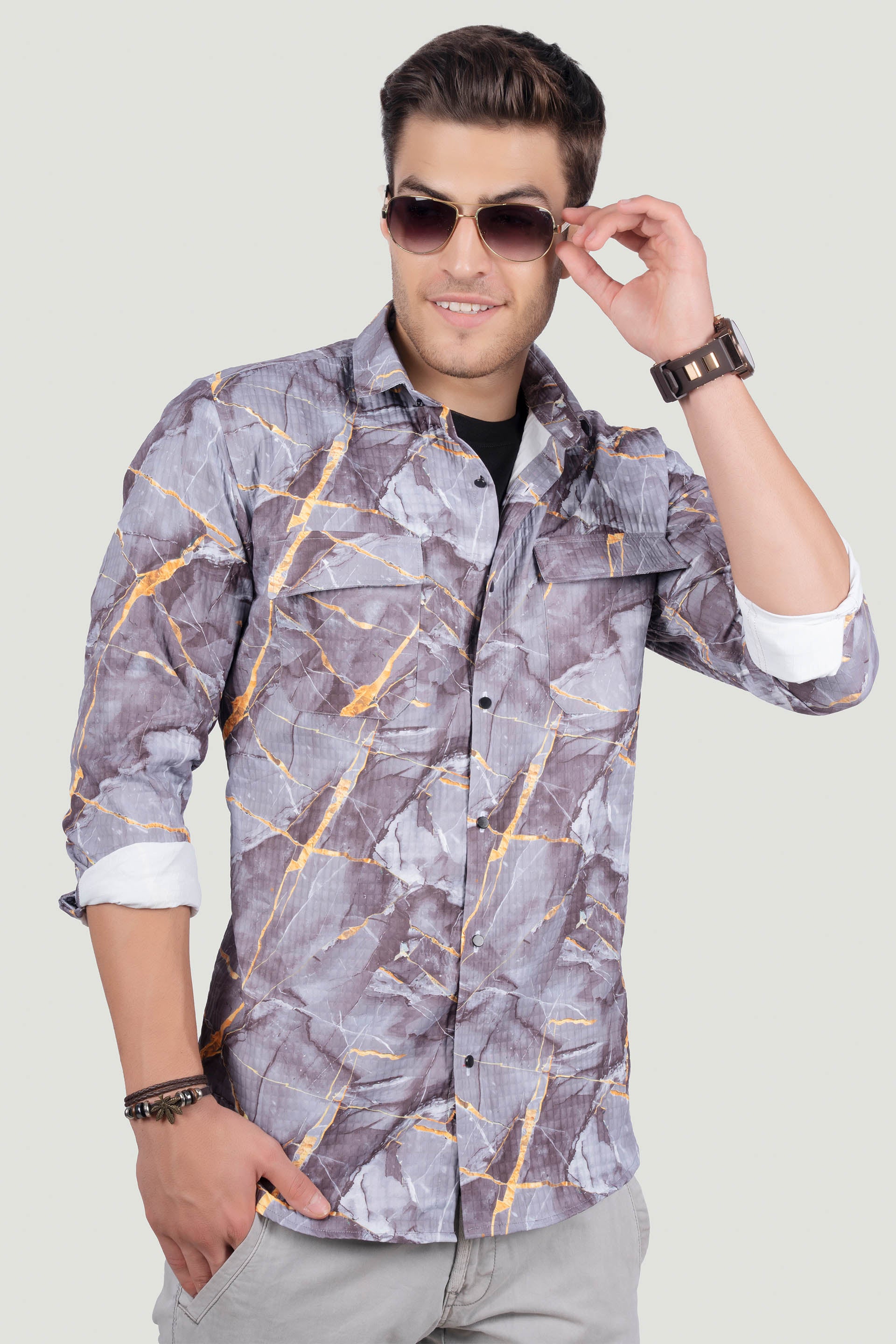 style-double-pocket-gennaro-brown-overshirt-printed-shirt