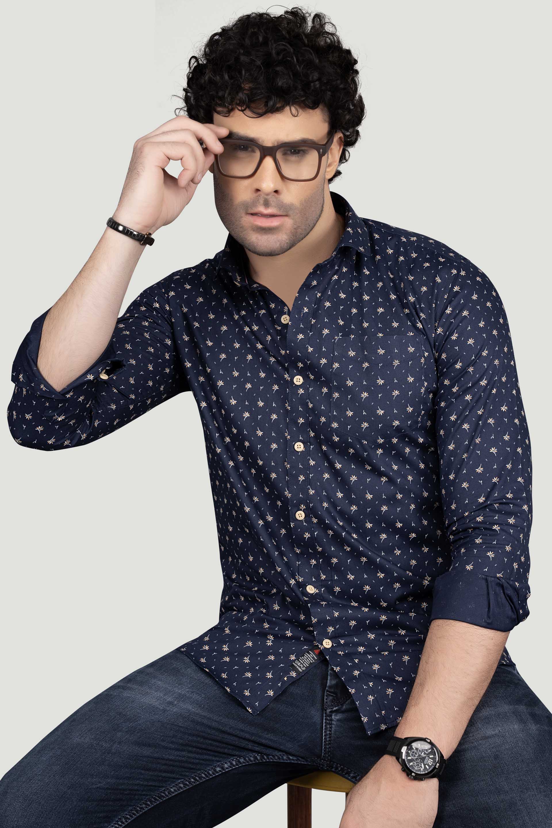 style-danil-navy-blue-floral-cotton-printed-shirt
