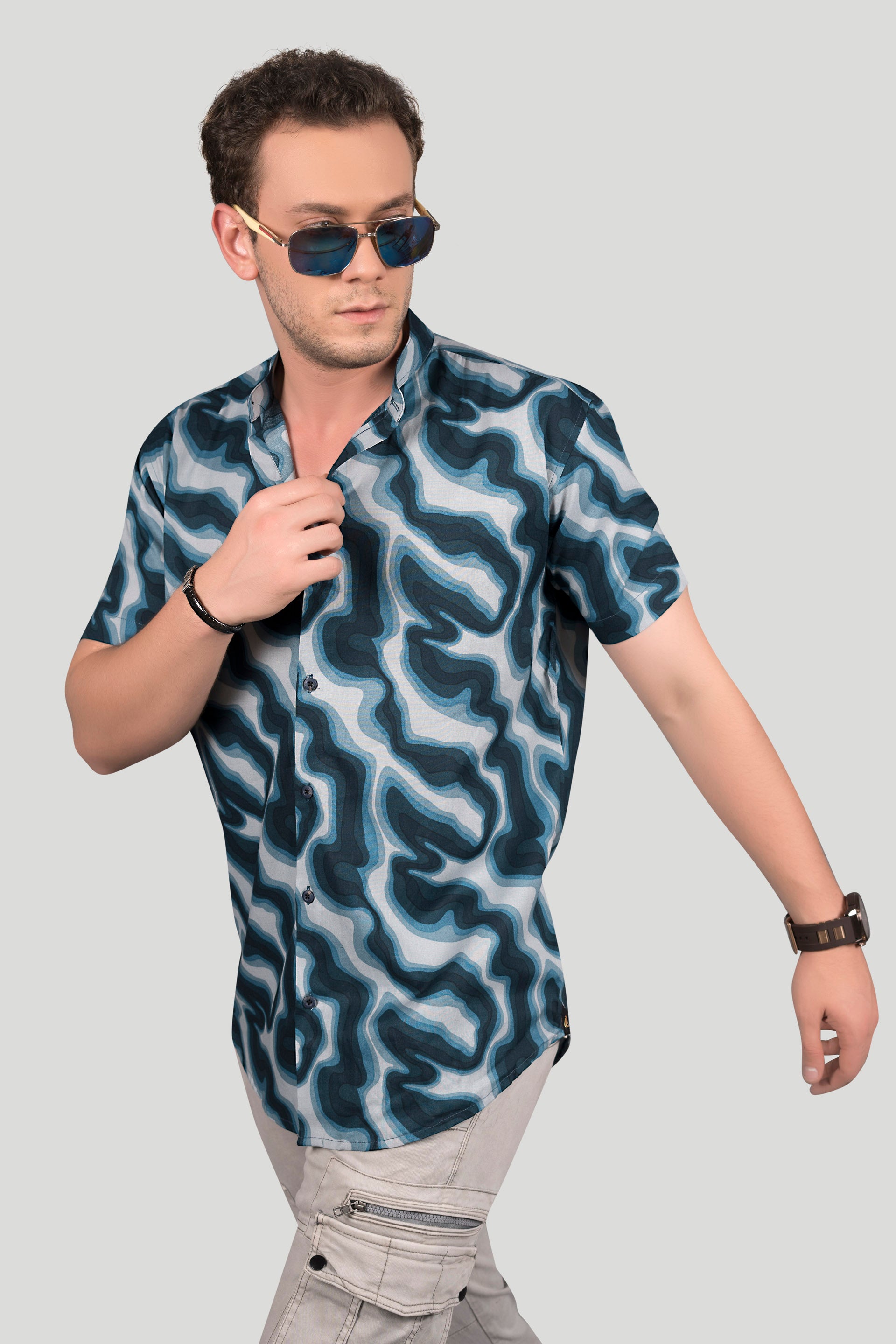 style-landen-blue-viscose-print-resort-shirt
