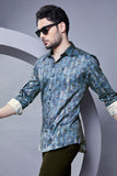 style-lorenzo-blue-geometric-printed-shirt
