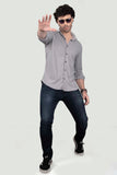 style-lucas-grey-lycra-knitted-striped-shirt
