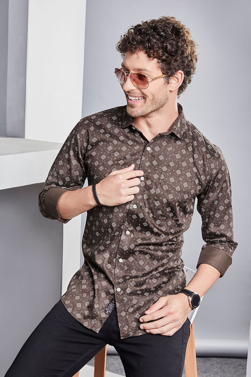 style-sylvain-brown-abstract-printed-shirt