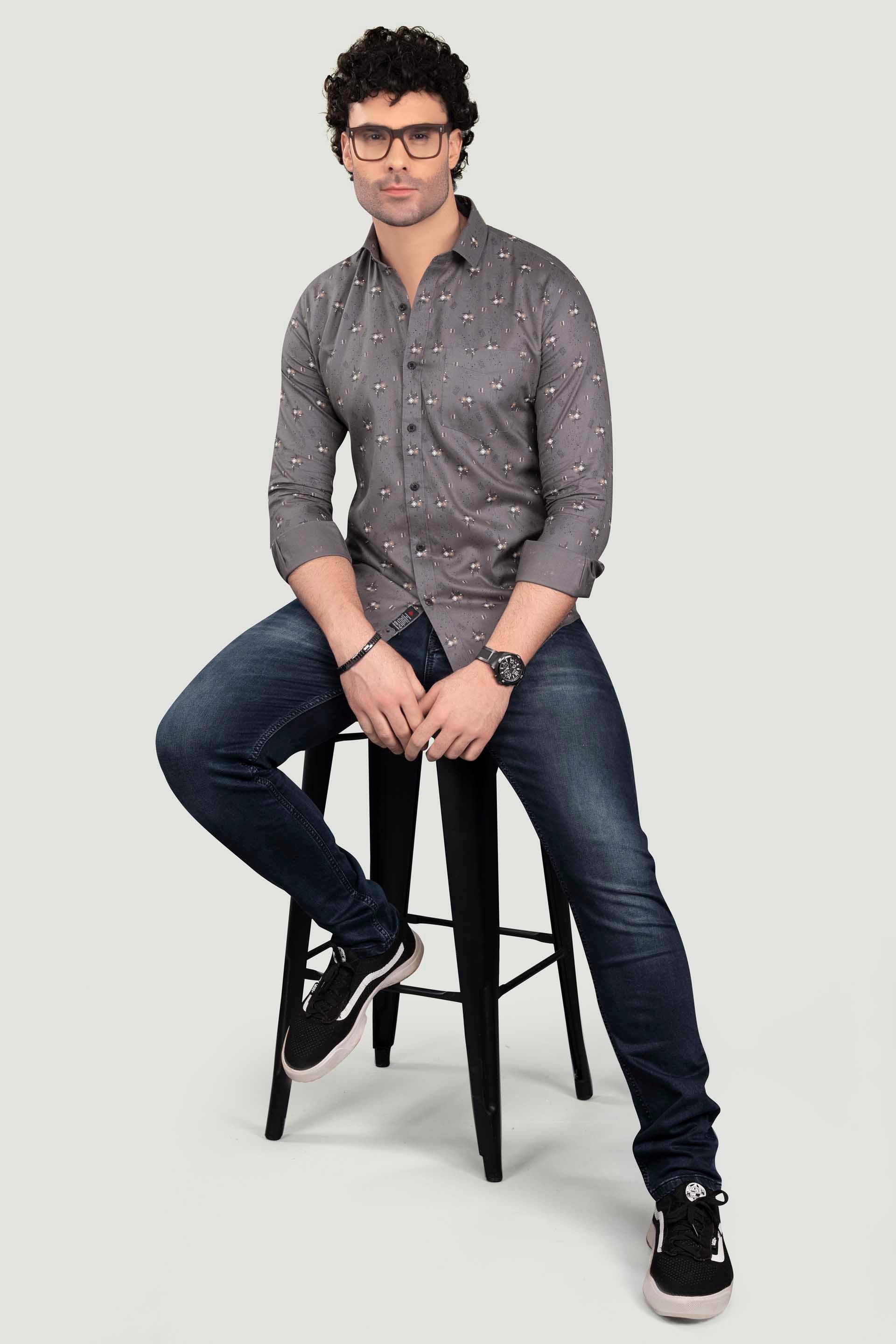 stylish-arkady-grey-cotton-printed-shirt
