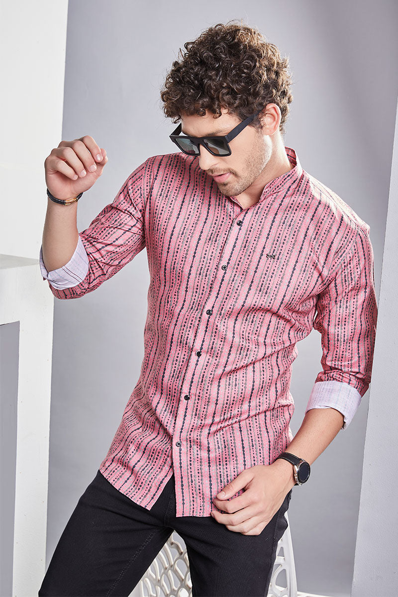 stylish-jibril-pink-print-striped-shirt