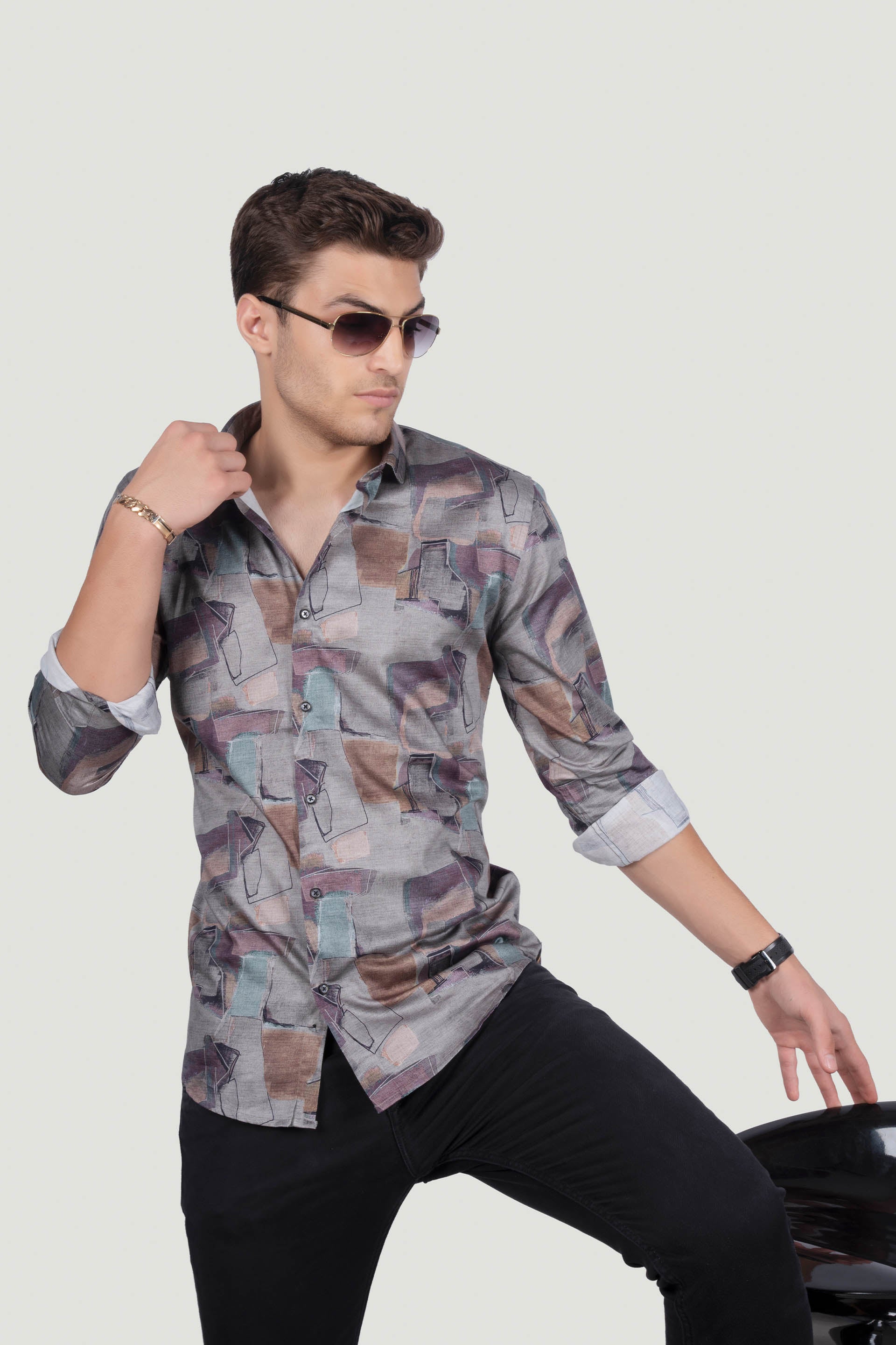 stylish-maurizo-grey-club-wear-shirt