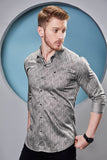 stylish-remington-grey-stripe-printed-shirt