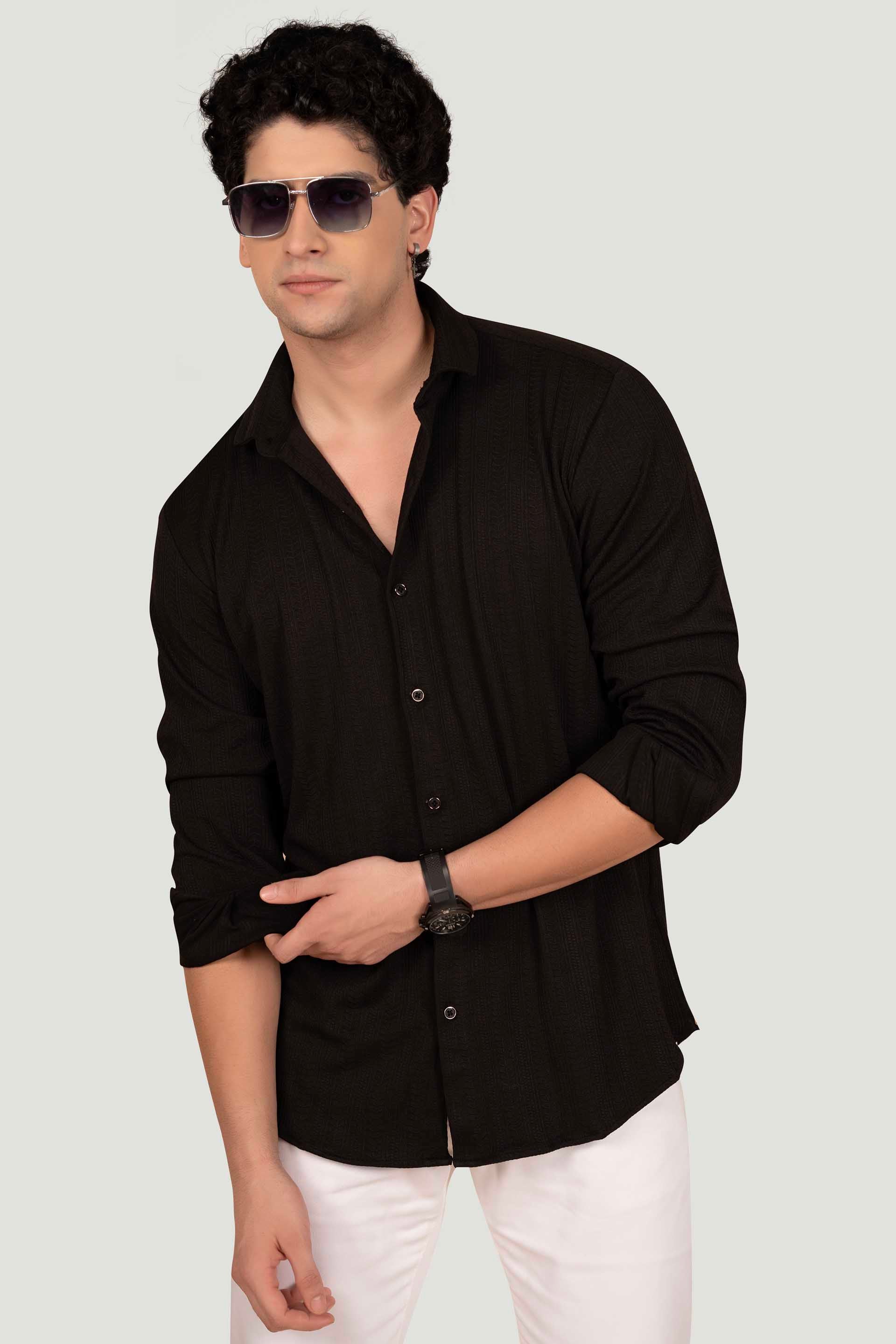 stylish-tom-black-knitted-resort-shirt