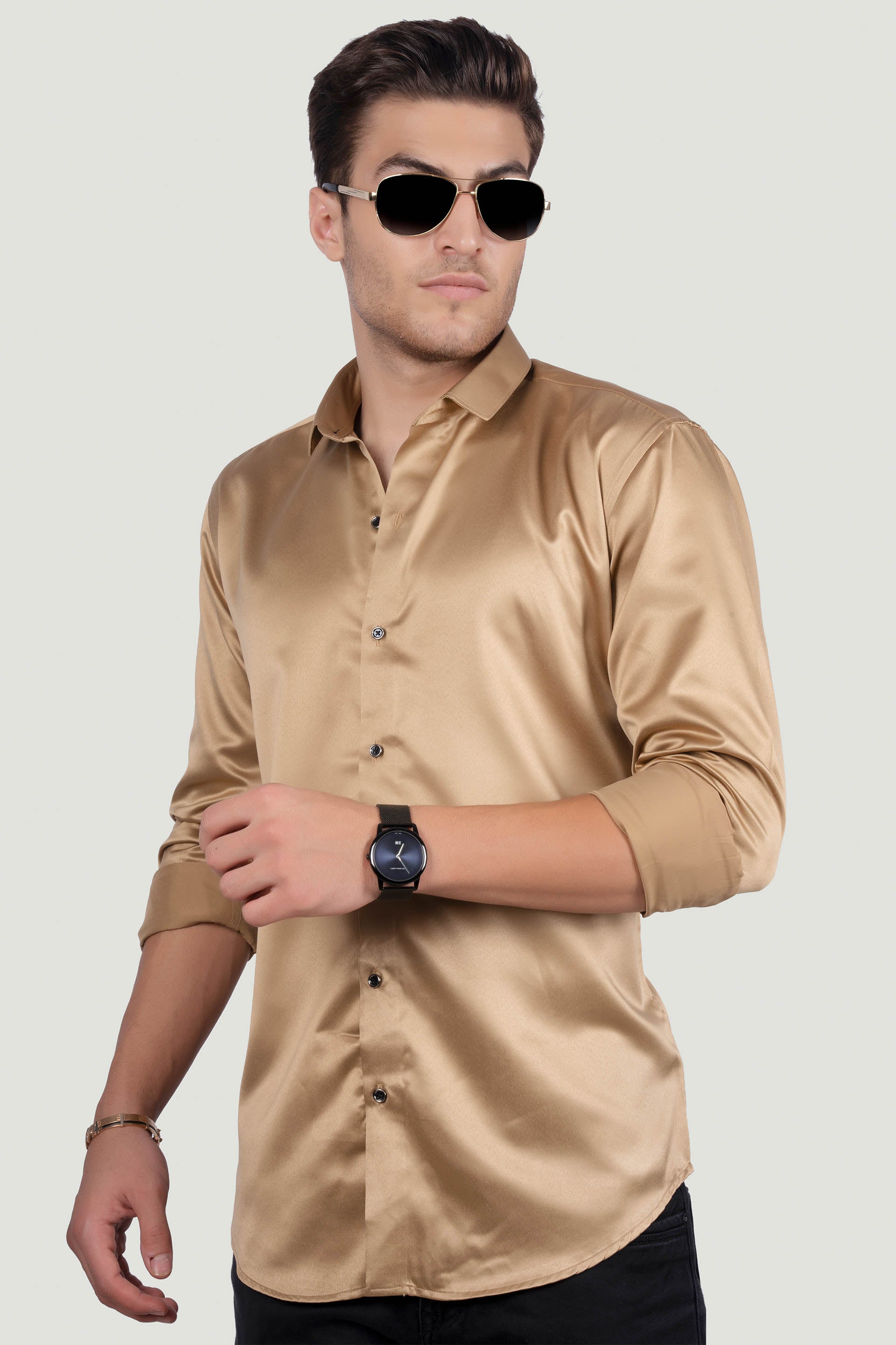 thomas-gold-solid-shirt