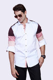 tricolor-sleeves-white-party-wear-shirt