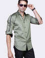 TWINLINE OLIVE PARTY WEAR SHIRT