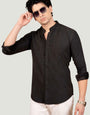 Theo Black Solid Shirt