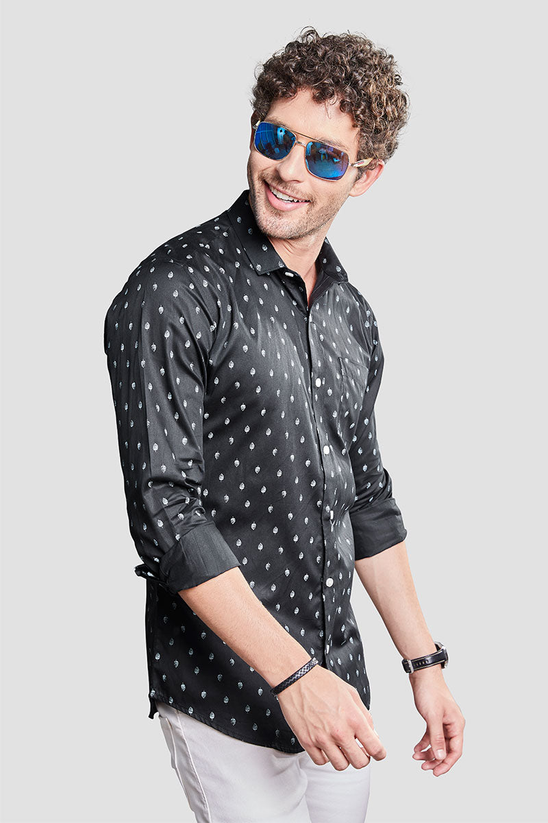 trendy-fabio-black-abstract-printed-shirt