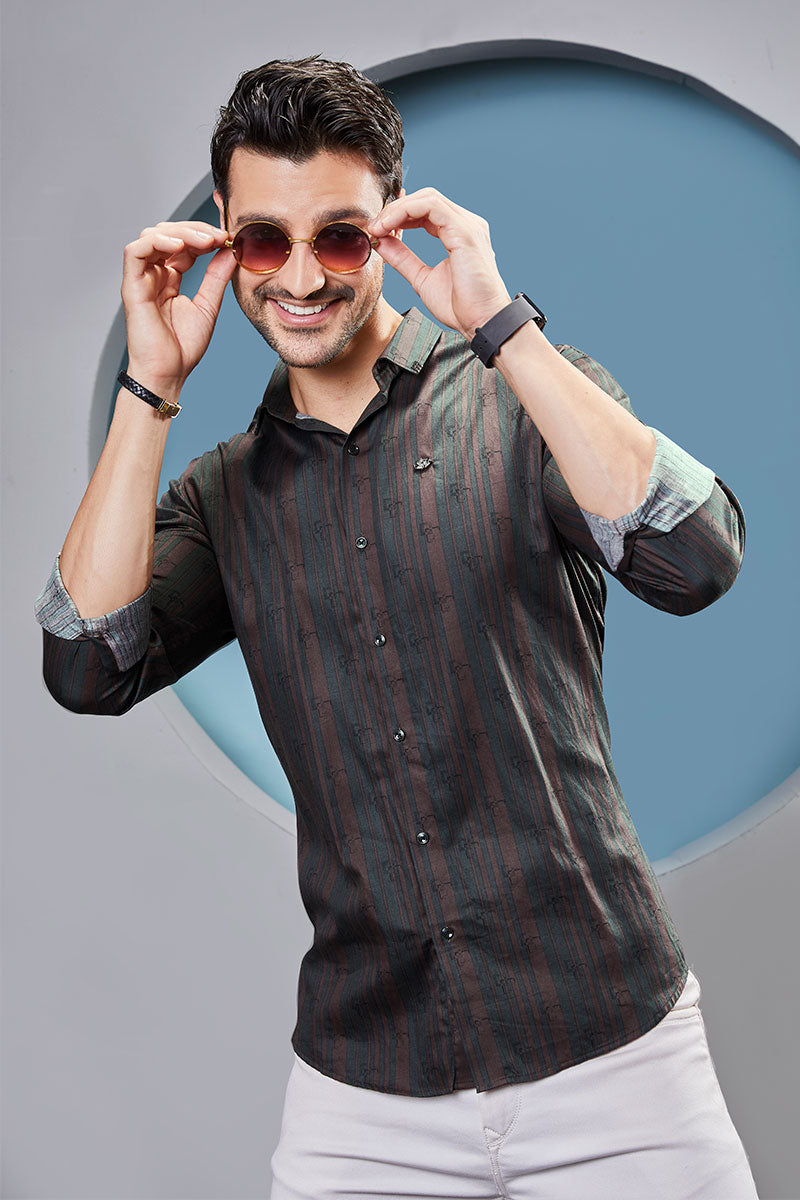 trendy-finley-navy-blue-print-striped-shirt