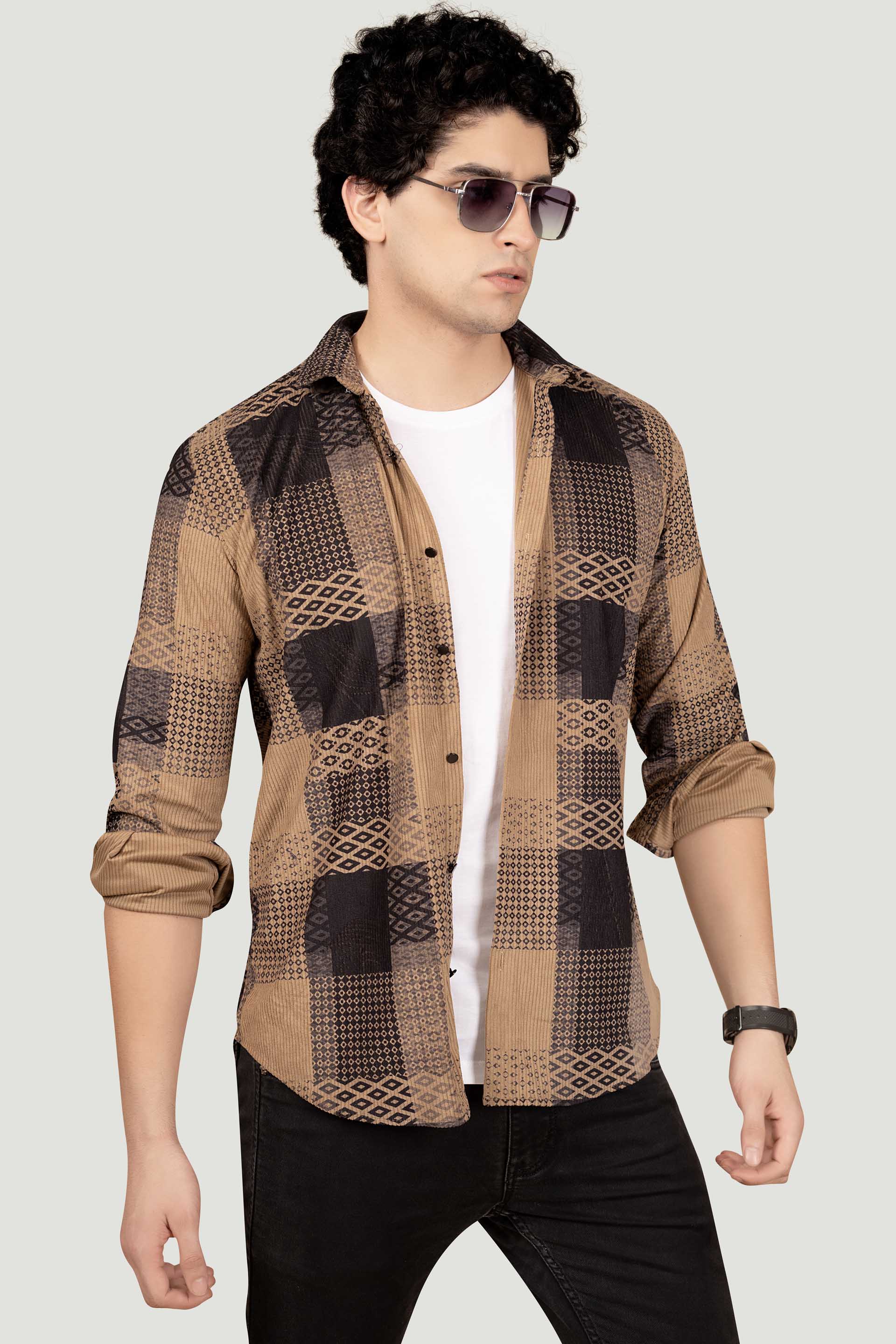 trendy-james-brown-print-corduroy-shirt