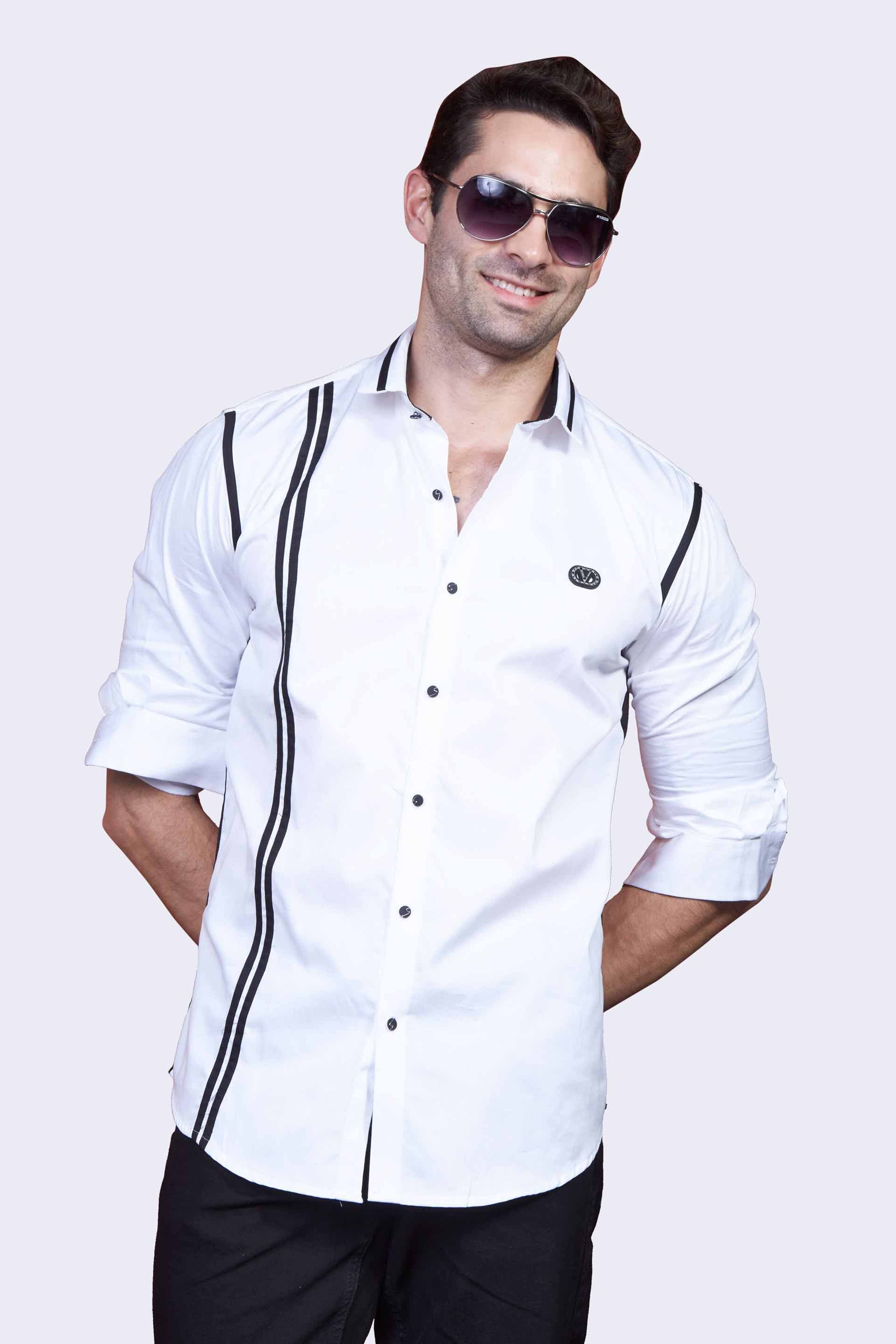 trendy-twinline-white-designer-printed-shirt