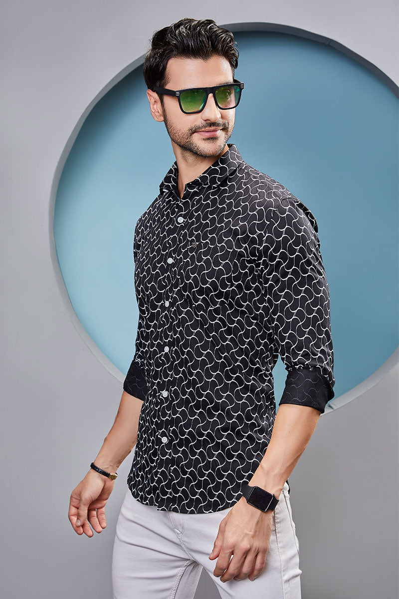 upscale-graham-black-abstract-printed-shirt