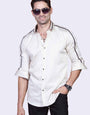 VANILLA BEIGE PARTY WEAR SHIRT